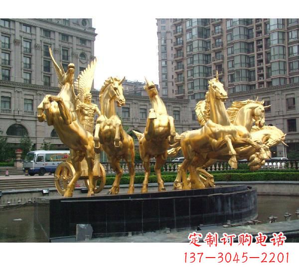 丽水阿波罗战车喷泉铜雕
