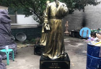 丽水白居易仿铜雕像经典中国古代诗人的艺术再现