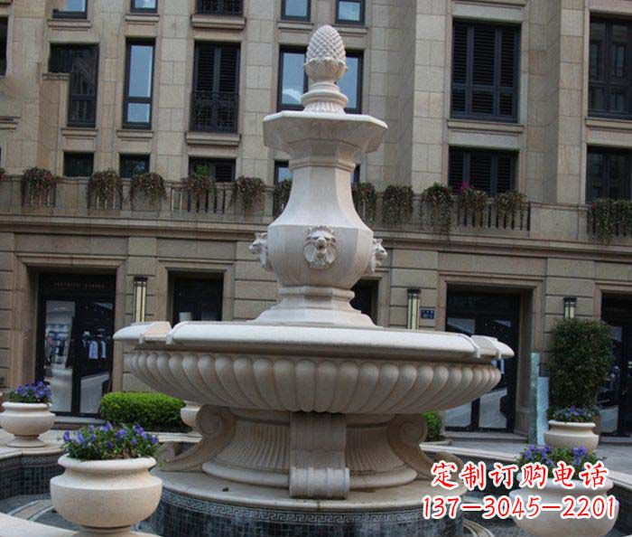 丽水别墅景观欧式喷泉石雕_2