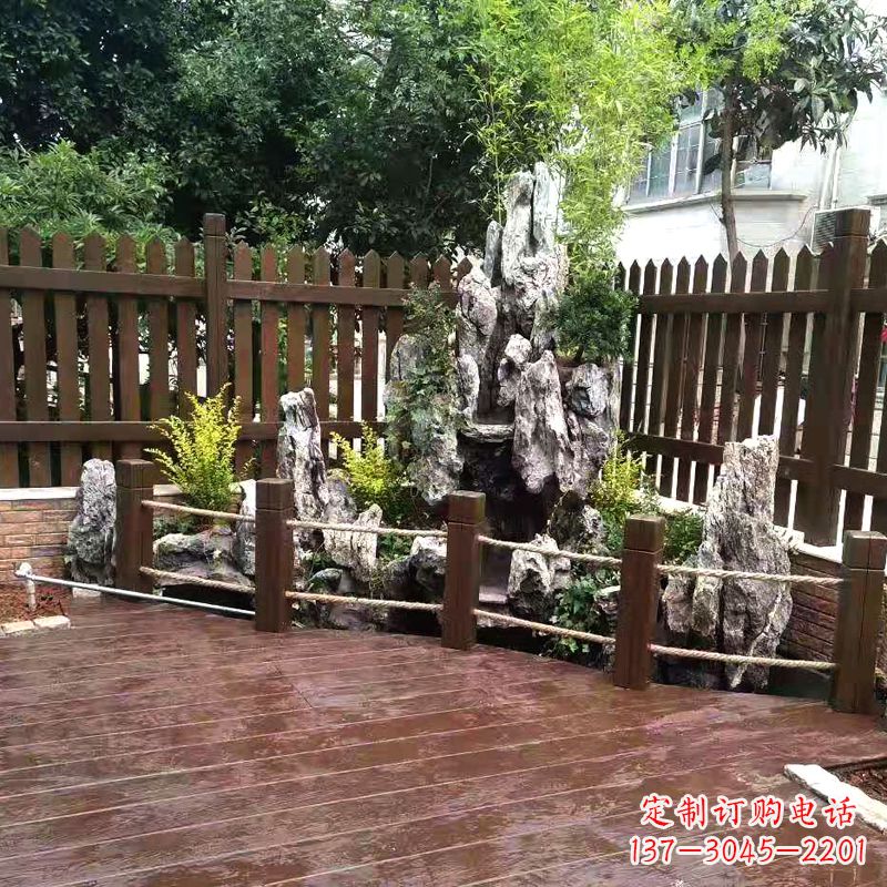 丽水别墅庭院假山