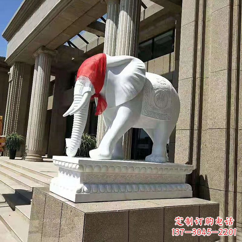 丽水大象雕刻精美家居装饰品
