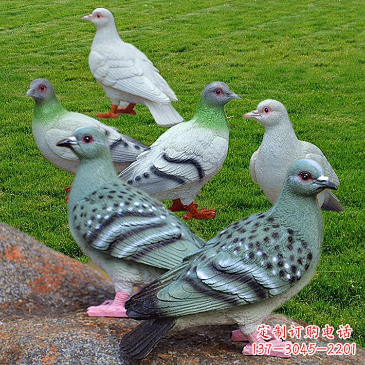 丽水玻璃钢雕塑和平鸽