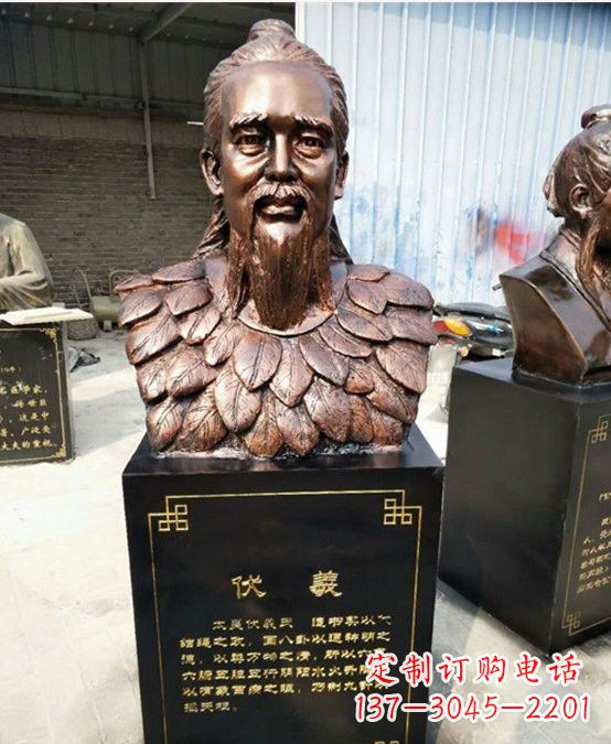 丽水玻璃钢雕刻伏羲头像