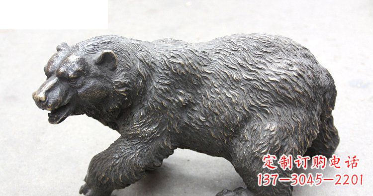 丽水玻璃钢仿真北极熊公园动物雕塑