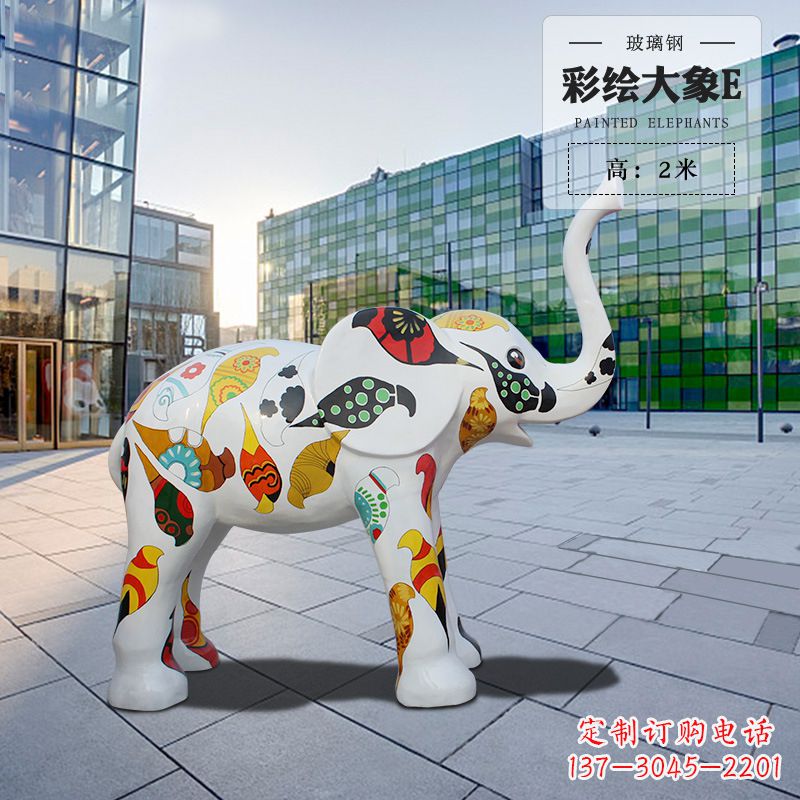 丽水玻璃钢大象雕塑——传承古老文化