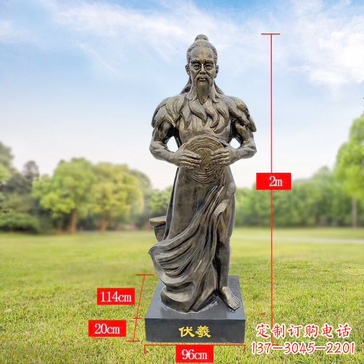 丽水伏羲玻璃钢雕塑传承中华文化的精神家园