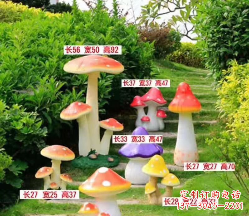 丽水玻璃钢蘑菇雕塑——描绘美丽景色