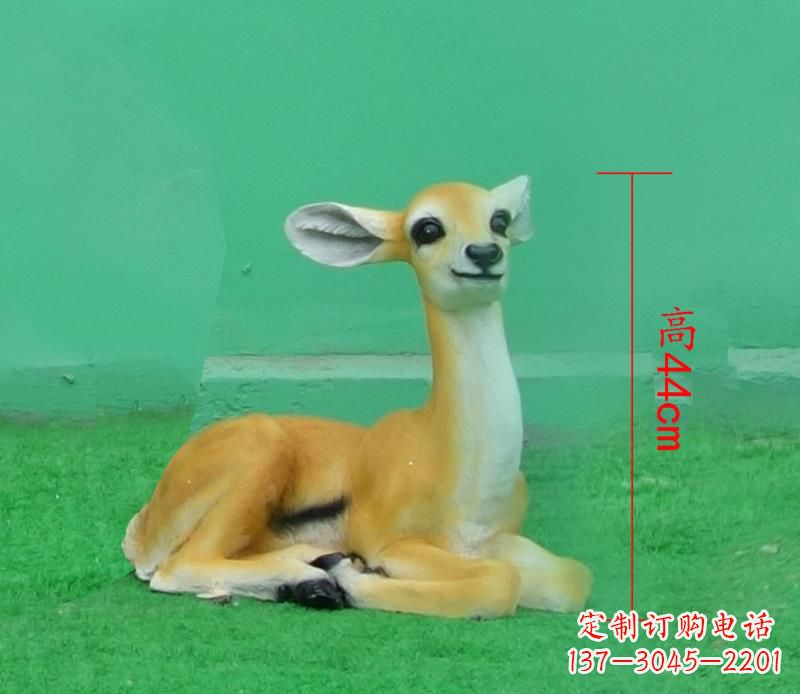 丽水玻璃钢公园仿真动物羚羊雕塑