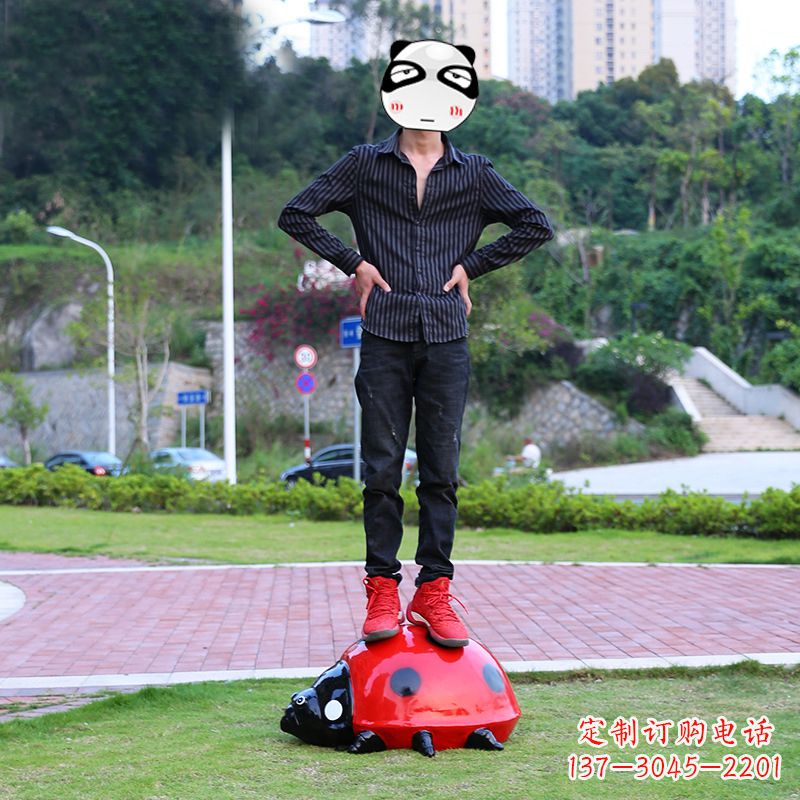 丽水玻璃钢七星瓢虫雕塑艺术的精灵