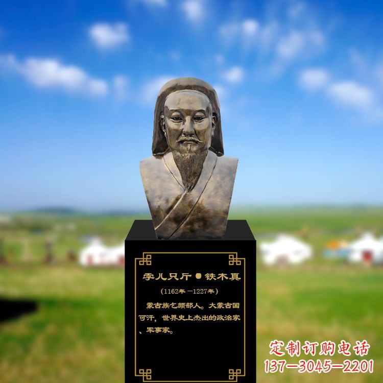 丽水成吉思汗雕塑传承蒙古族文化的象征