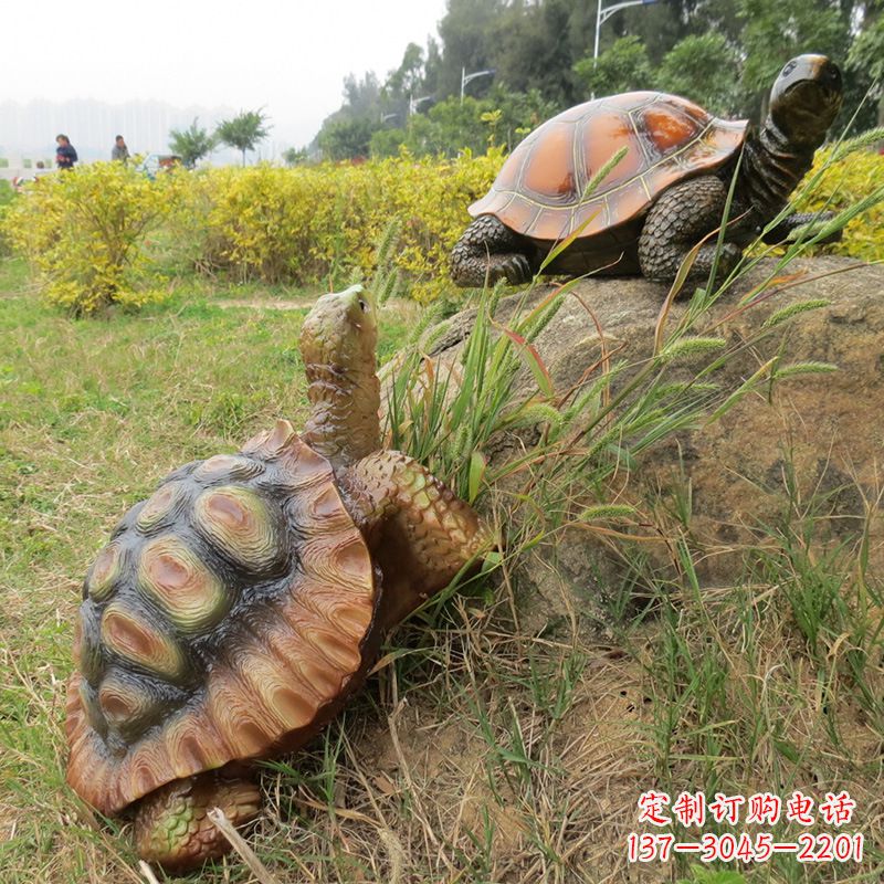 丽水玻璃钢乌龟雕塑别致而古朴