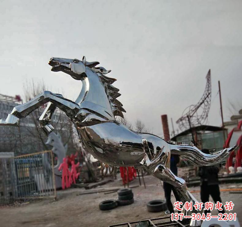 丽水不锈钢奔跑马雕塑驰骋在人间的艺术精灵