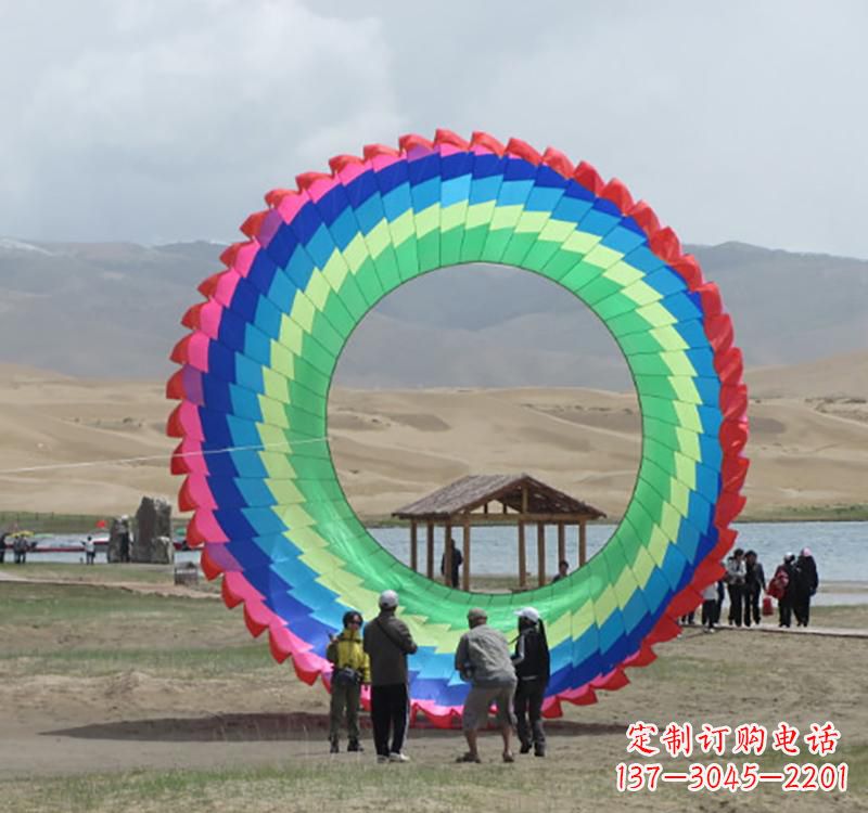 丽水不锈钢彩色圆环雕塑