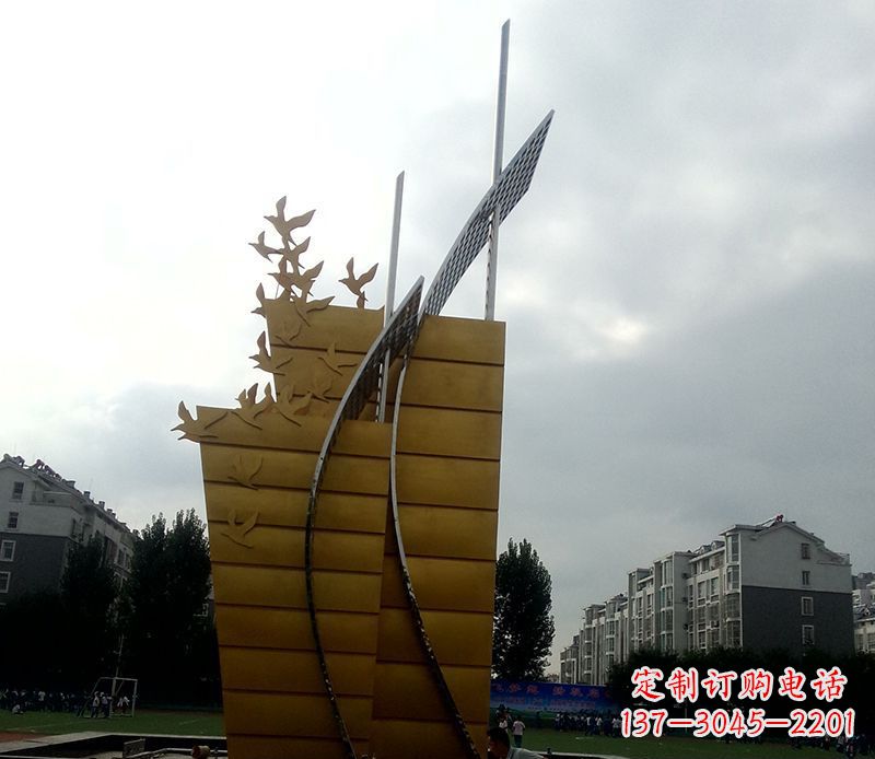 丽水不锈钢城市帆船起航雕塑