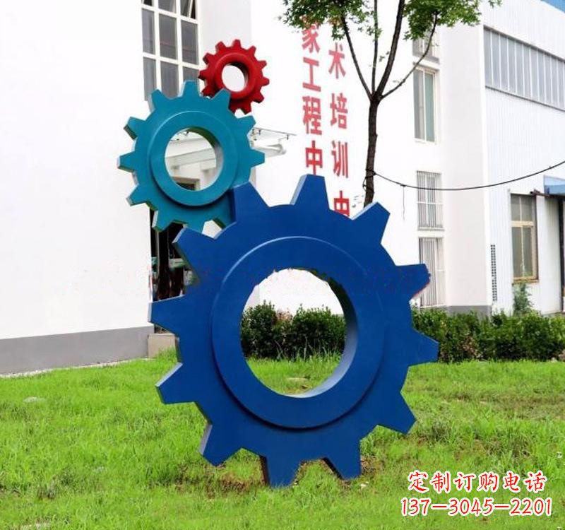 丽水不锈钢齿轮创意雕塑