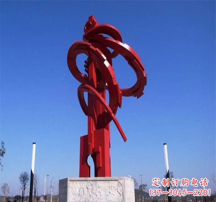 丽水不锈钢齿轮雕塑2
