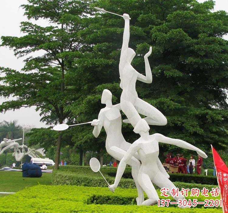 丽水精美绝伦的不锈钢羽毛球雕塑