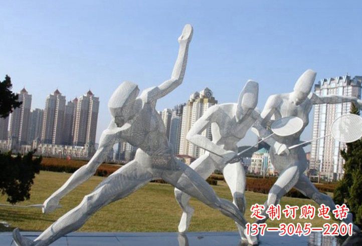 丽水精致不锈钢羽毛球雕塑