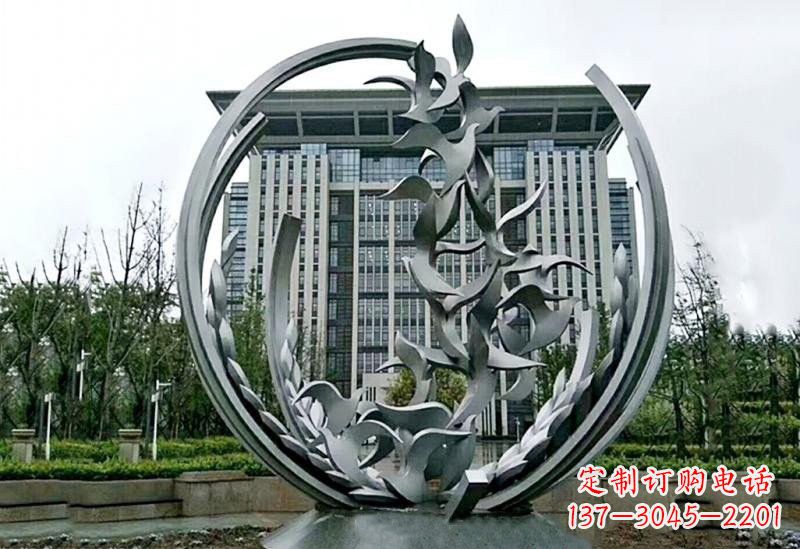 丽水不锈钢和平鸽雕塑