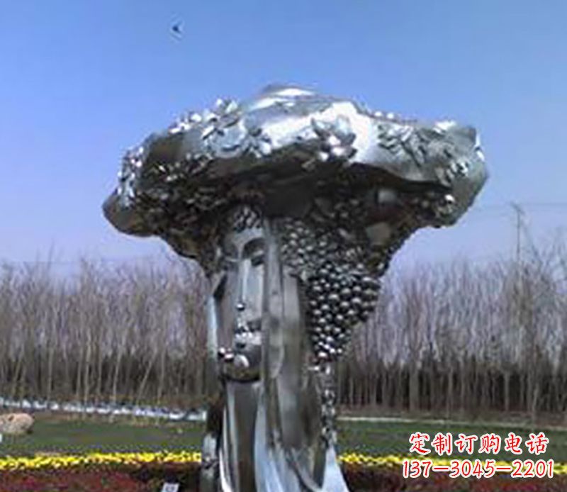 丽水不锈钢葡萄雕塑——点缀美丽景观