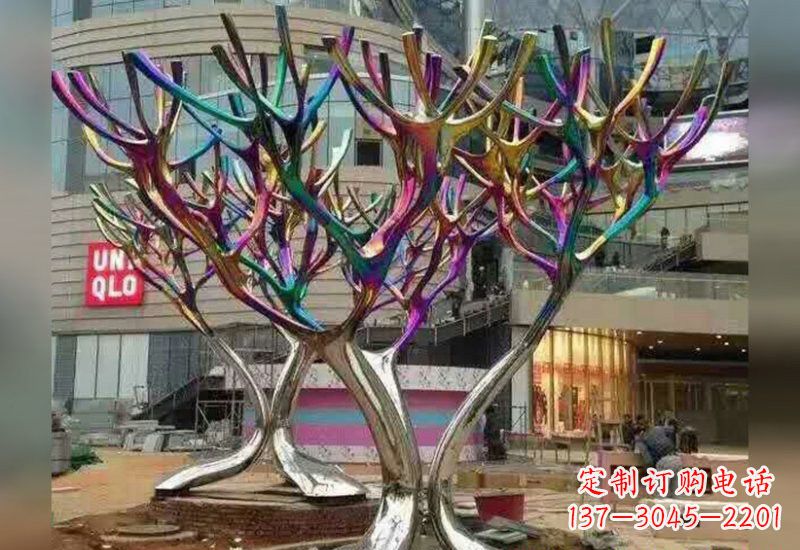丽水不锈钢树枝雕塑自然的美丽