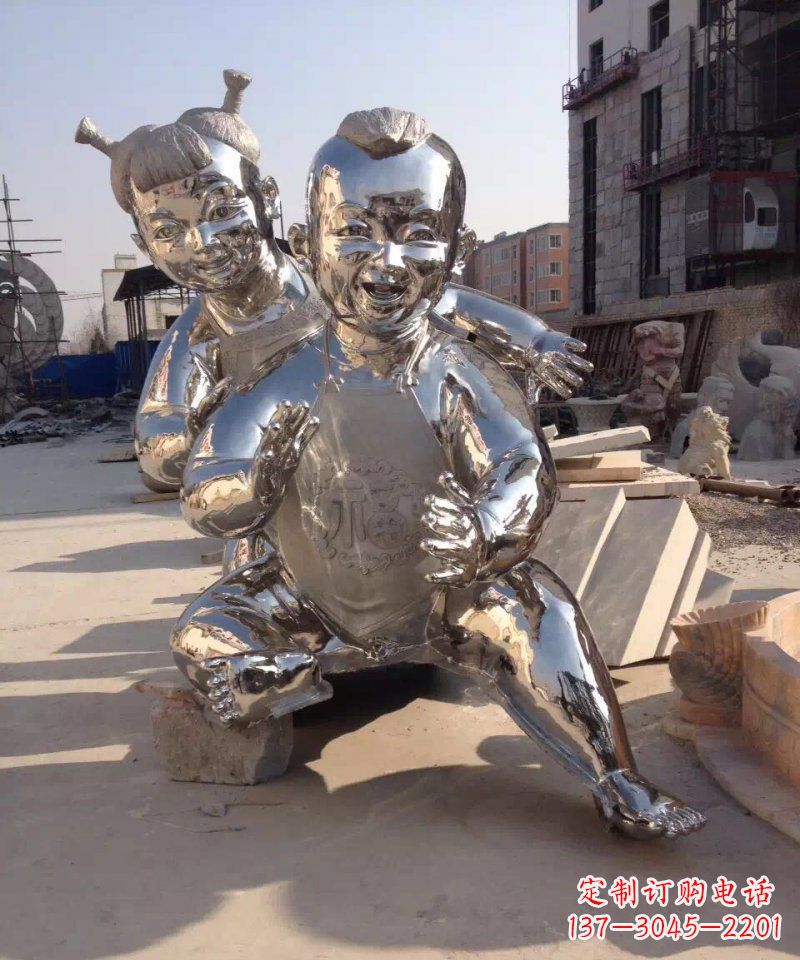 丽水精美的不锈钢儿童雕塑