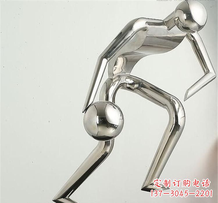 丽水不锈钢保龄球雕塑——抽象人形美学之精华