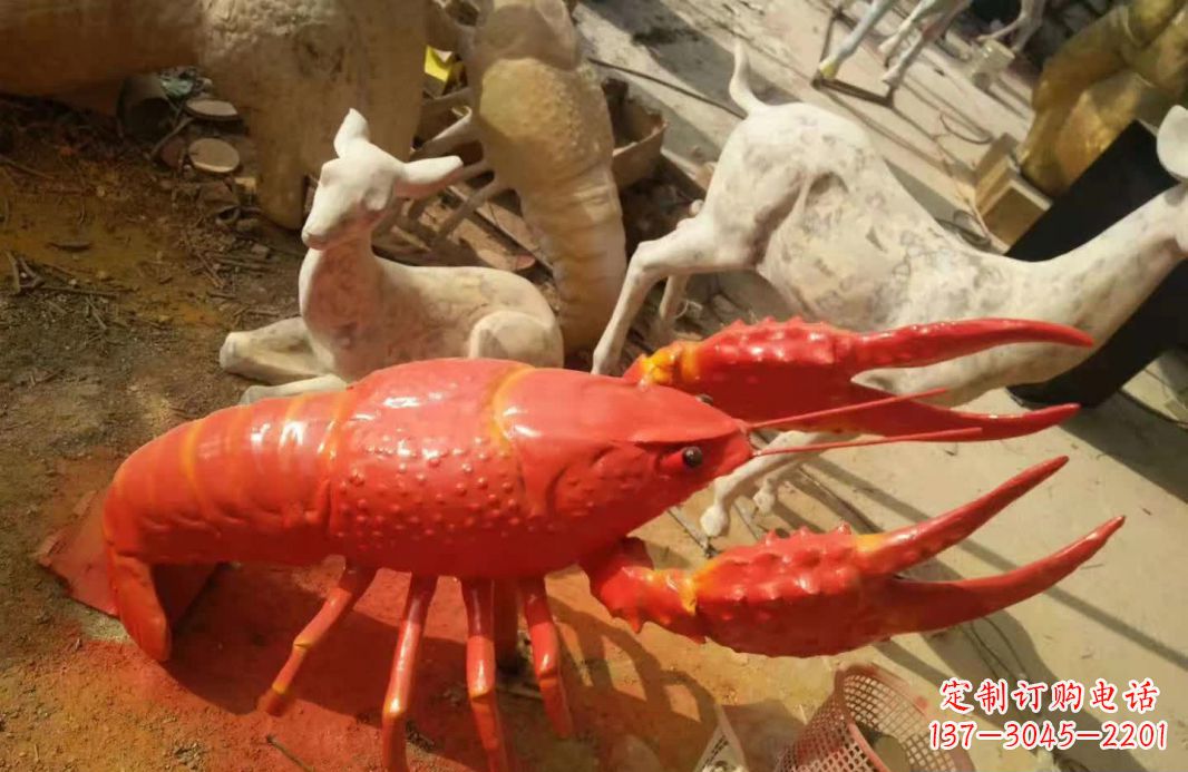 丽水不锈钢大龙虾雕塑象征着力量与美丽