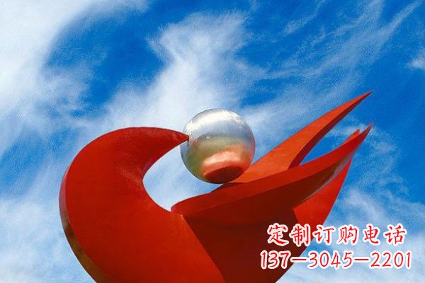 丽水“和平鸽”用不锈钢大型雕塑抒发爱与和平
