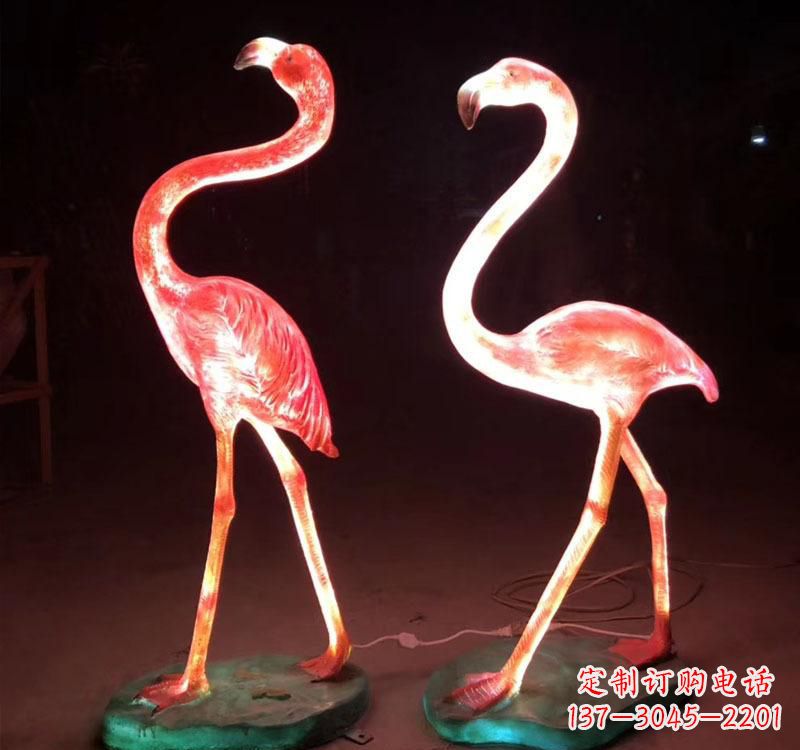 丽水不锈钢火烈鸟绚丽多彩的艺术品
