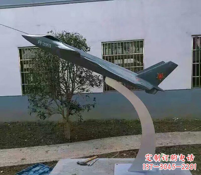 丽水不锈钢飞机雕塑精美的艺术品