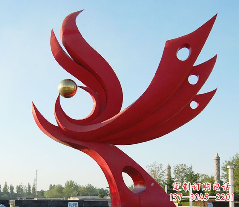 丽水不锈钢凤凰雕塑——传承千百年传统文化