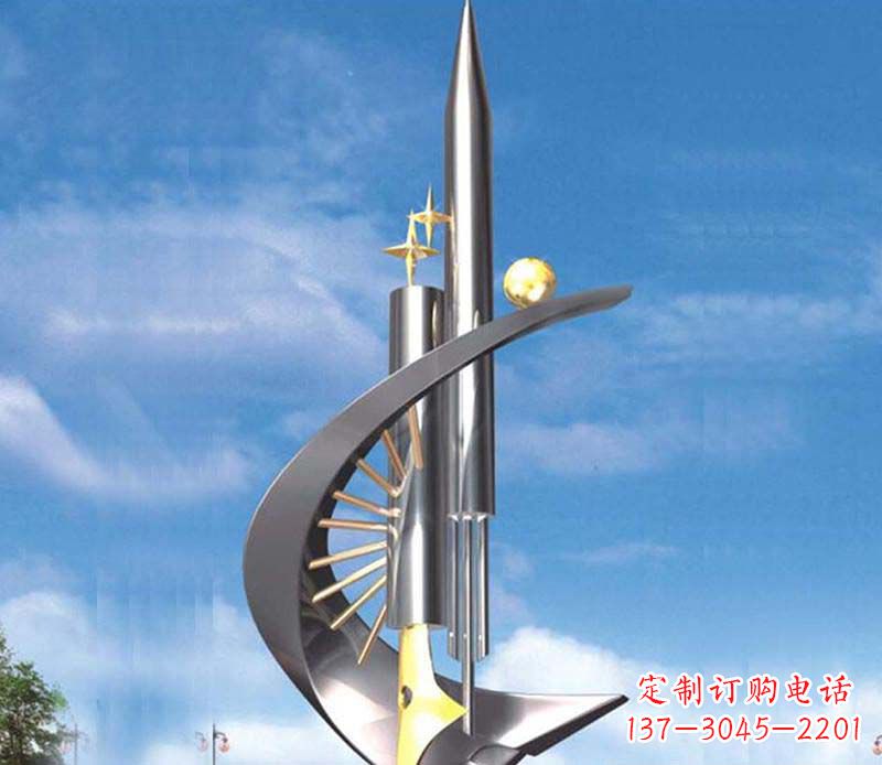 丽水不锈钢钢笔雕塑1