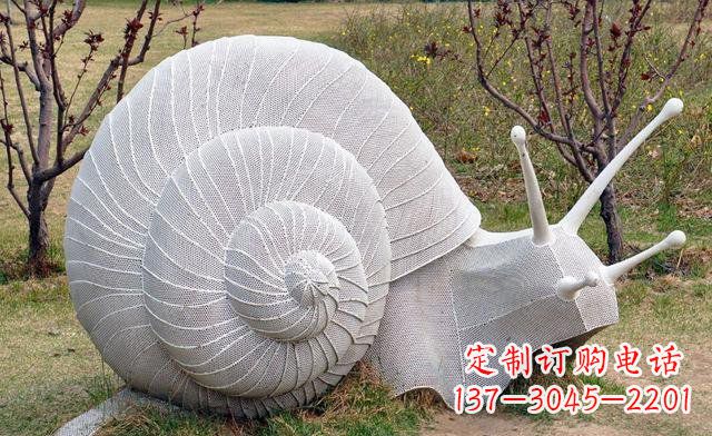 丽水不锈钢蜗牛雕塑——让艺术与自然相结合