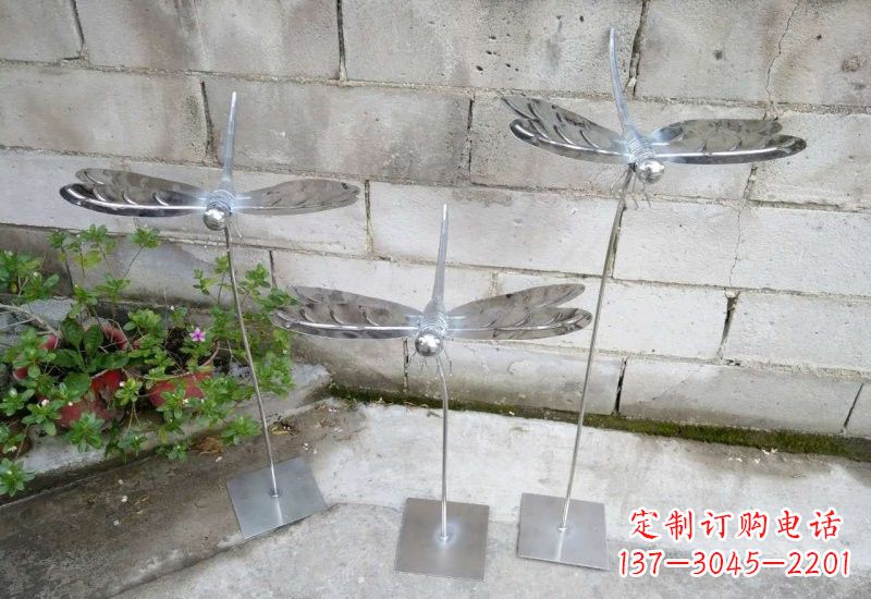 丽水动物雕塑不锈钢蜻蜓的精美镜面