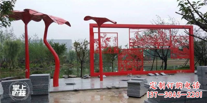 丽水不锈钢剪纸龙凤雕塑精美雕刻传承古老文化