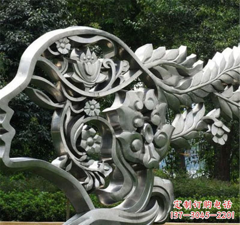 丽水不锈钢雕塑美丽的象征