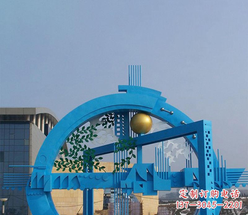 丽水不锈钢拱桥剪纸雕塑