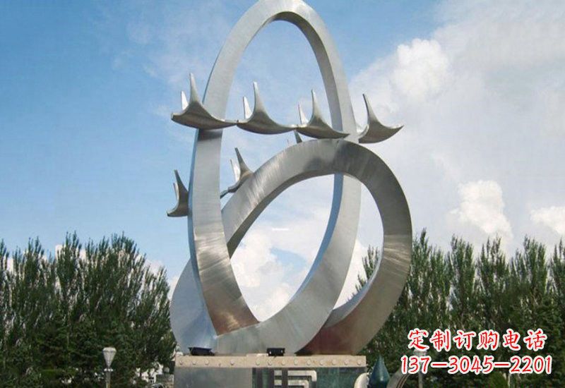丽水不锈钢天鹅雕塑