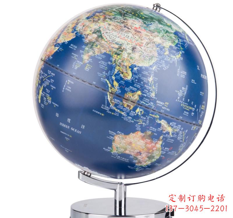 丽水不锈钢地球仪雕塑精美的艺术品