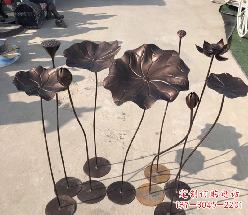 丽水不锈钢荷花雕塑传承传统文化