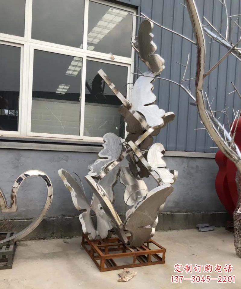 丽水蝴蝶之舞不锈钢雕塑精美绝伦