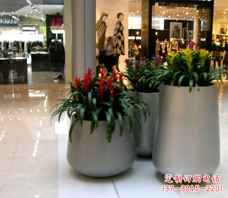 丽水不锈钢花盆雕塑精美绝伦