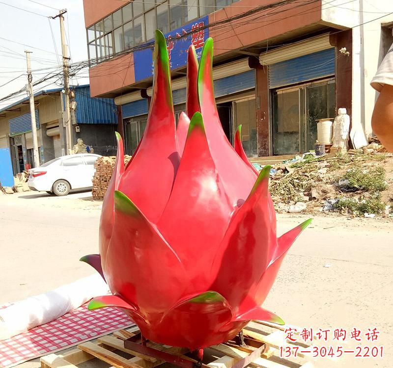 丽水精美不锈钢火龙果雕塑