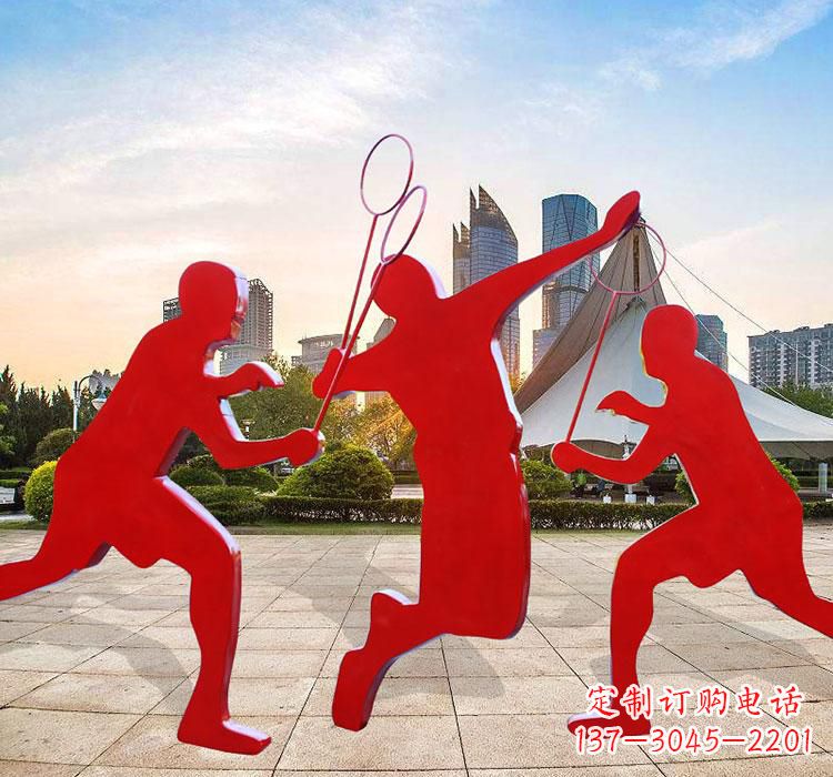 丽水不锈钢羽毛球雕塑艺术与运动的完美结合