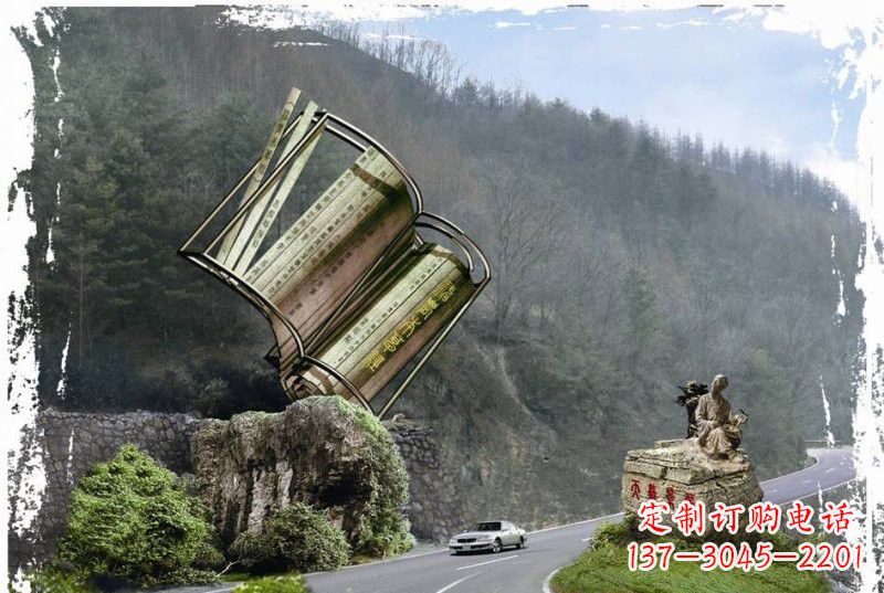 丽水神农本草经竹简雕塑——传承中华文化精髓