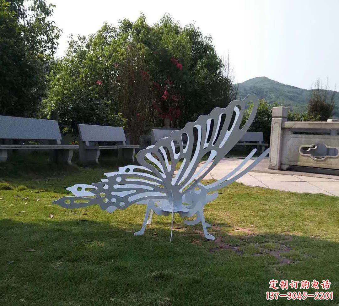 丽水不锈钢镂空蝴蝶装饰雕塑精美雕塑点缀美好生活