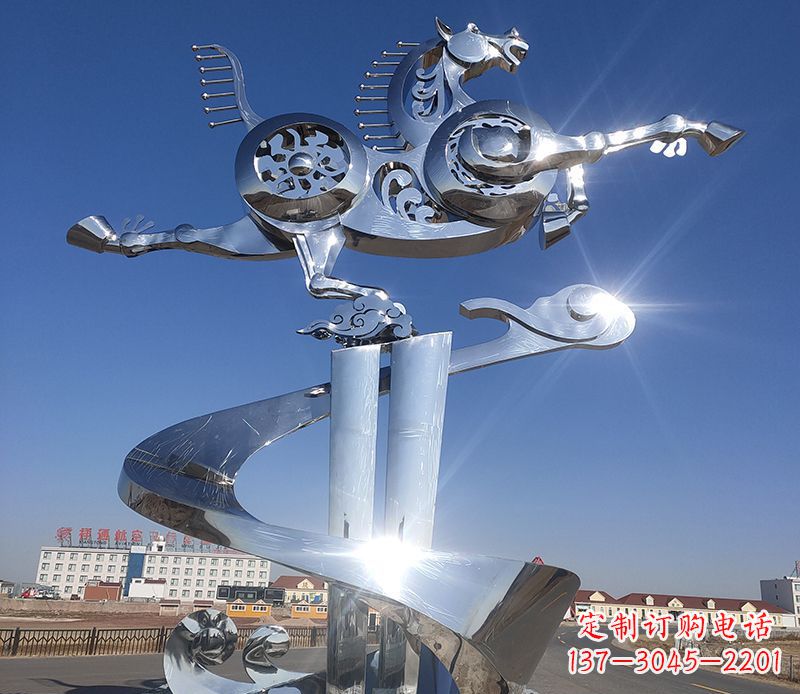 丽水不锈钢马踏飞燕雕塑——精美的艺术品