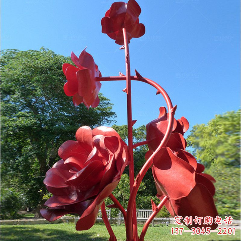 丽水玫瑰雕塑艺术的精美表达