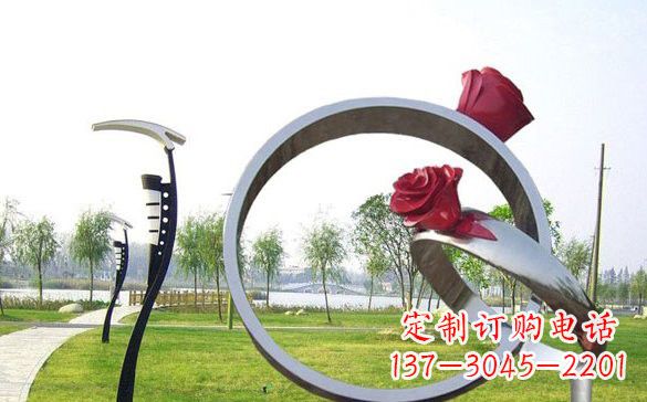 丽水不锈钢玫瑰花戒指精致雕塑之美